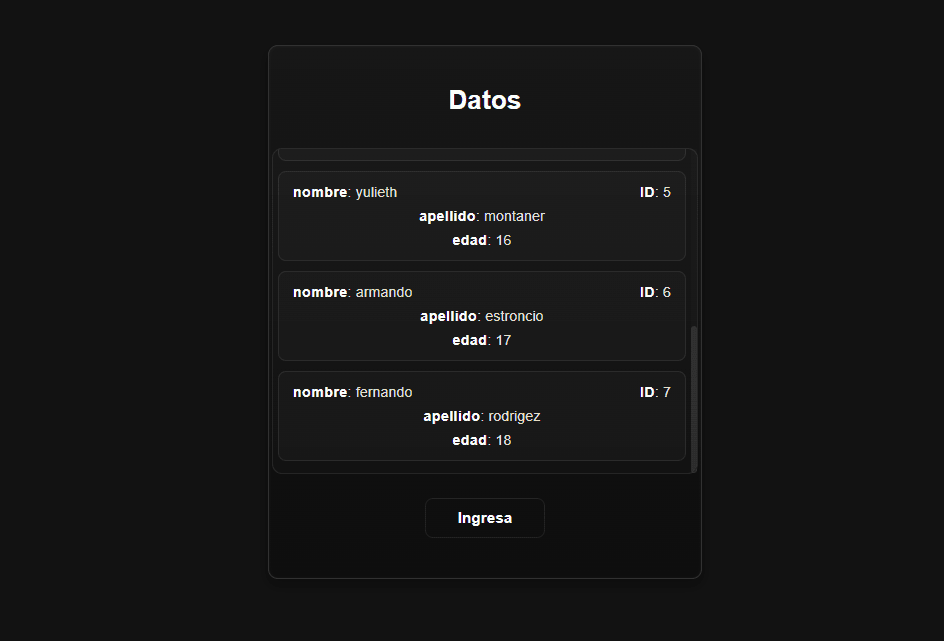 React Crud App